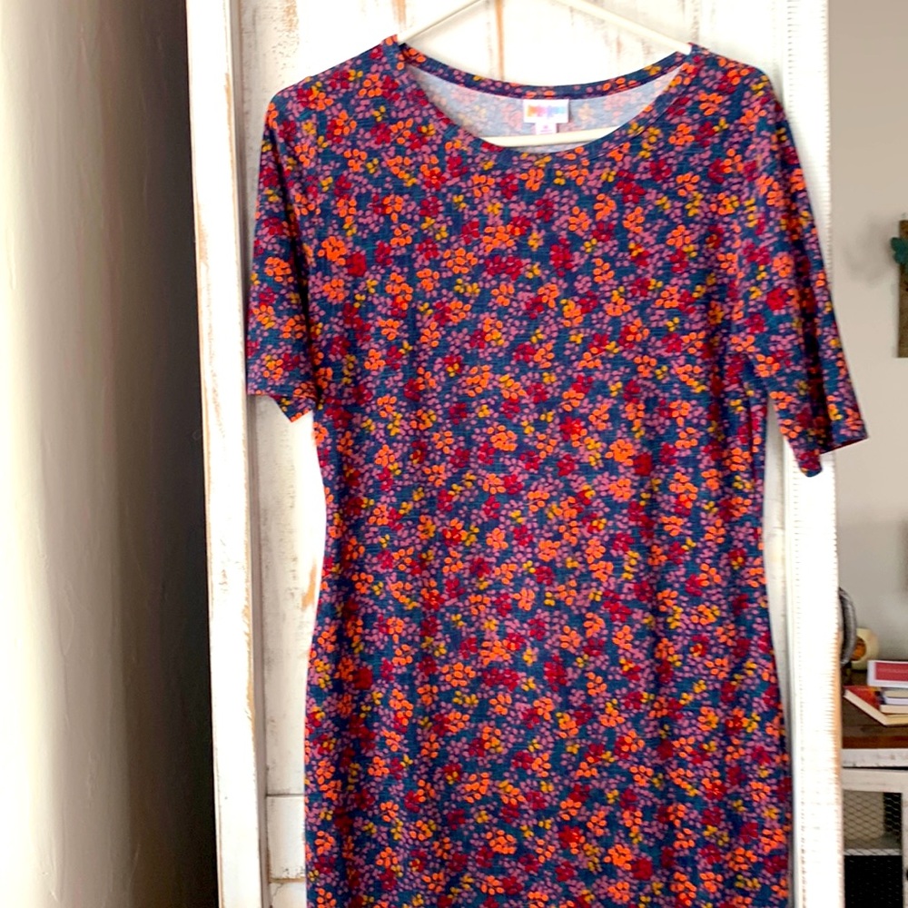 LuLa Roe Dress - perfect colors for fall